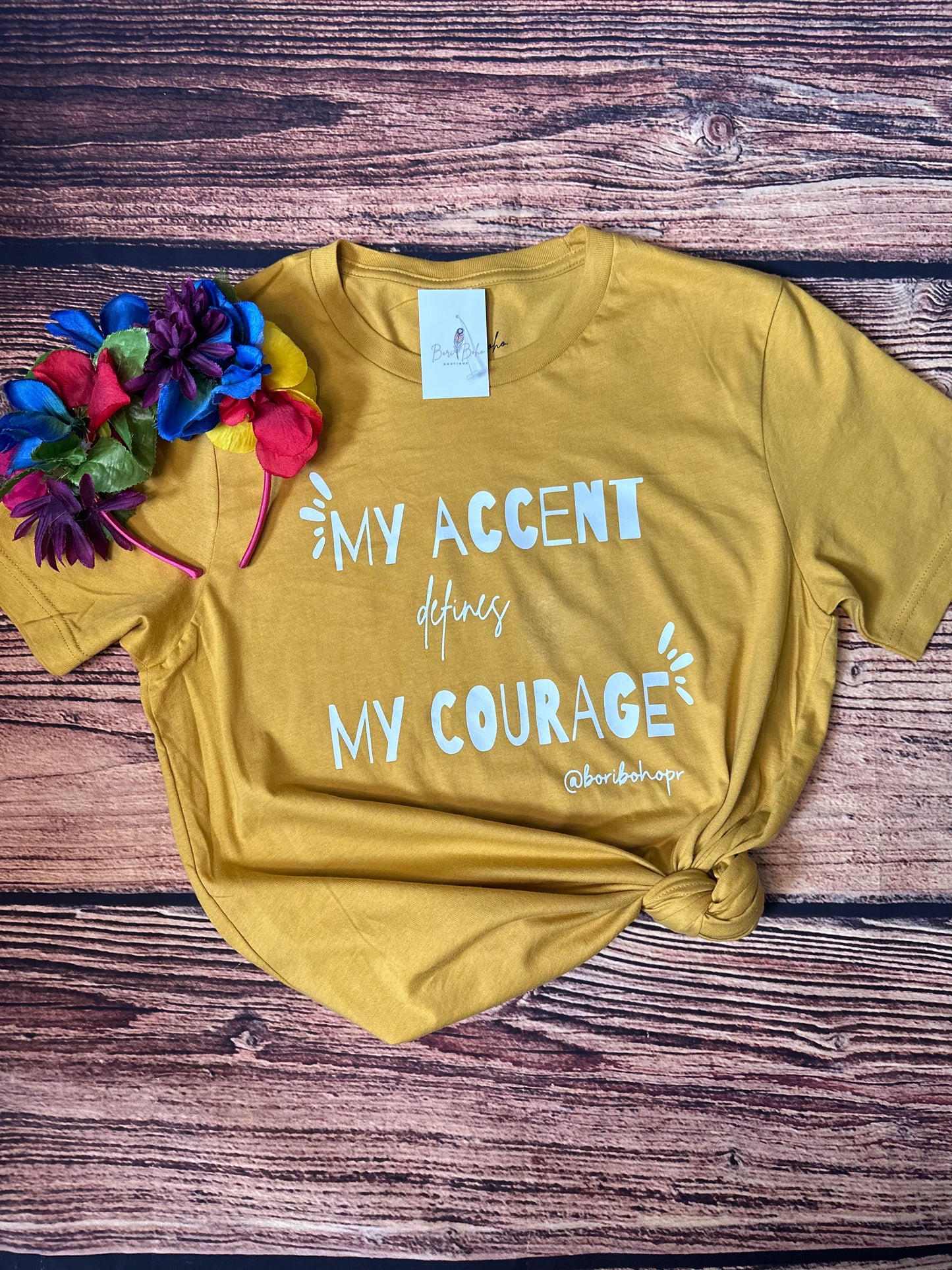 Mi acento define mi valentía T-shirt