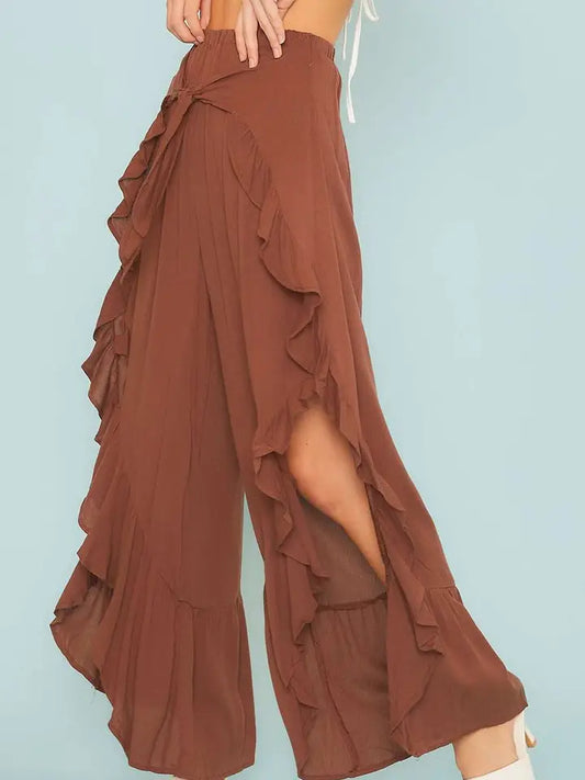 Ruffle Wrap Cocoa Pants