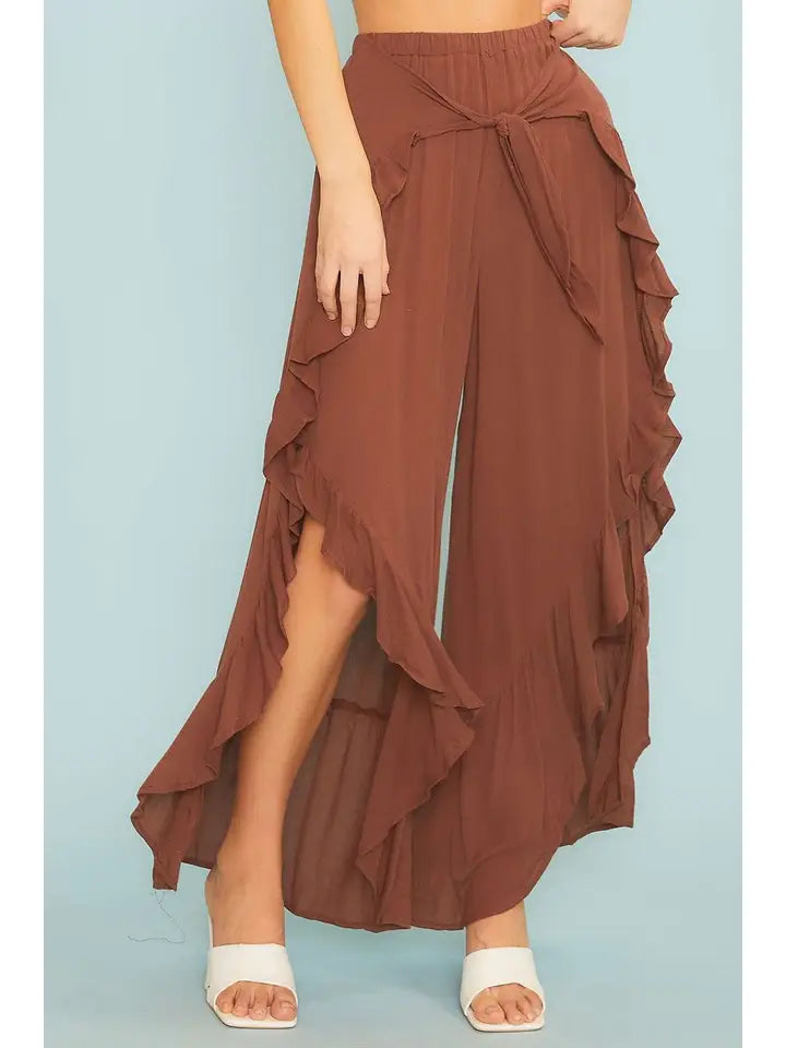 Ruffle Wrap Cocoa Pants
