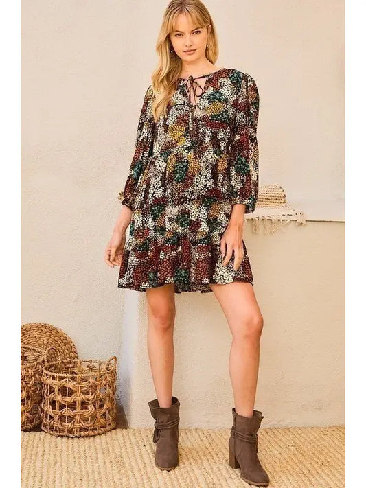Romantic Fall Baby Doll Dress