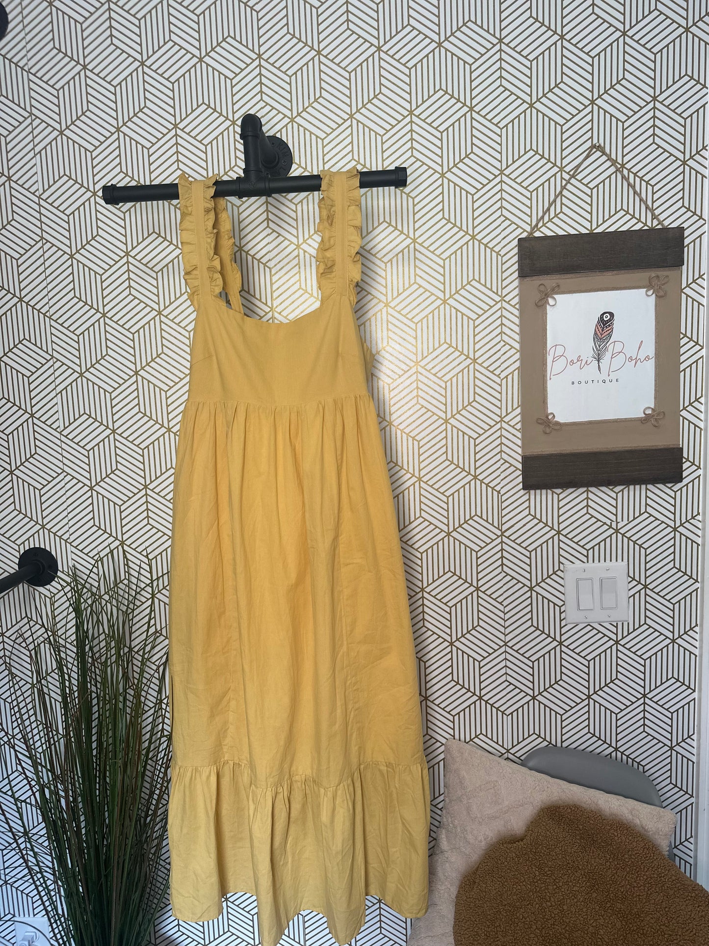 Light Yellow Flare Dress