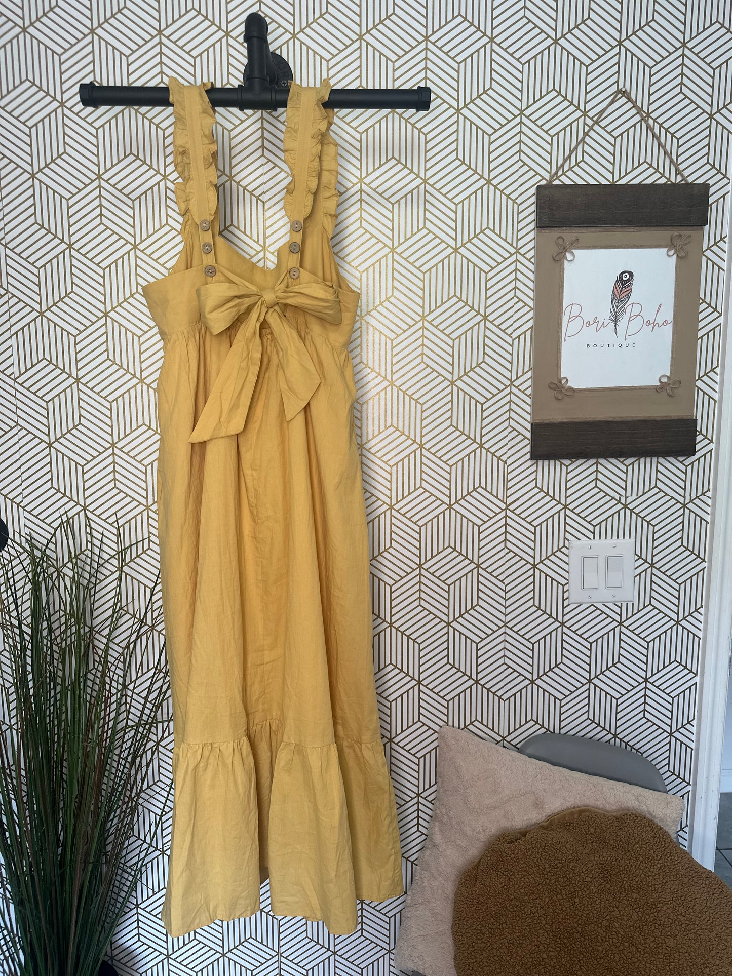 Light Yellow Flare Dress