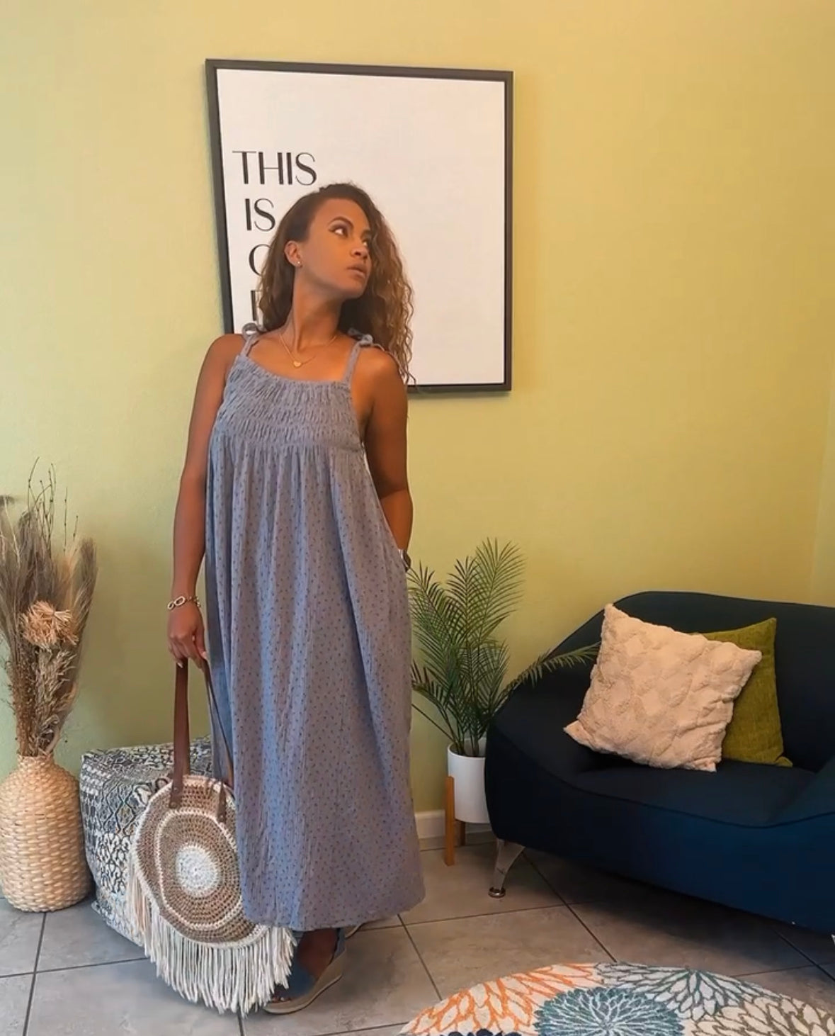 Slate Blue Carolina Dress
