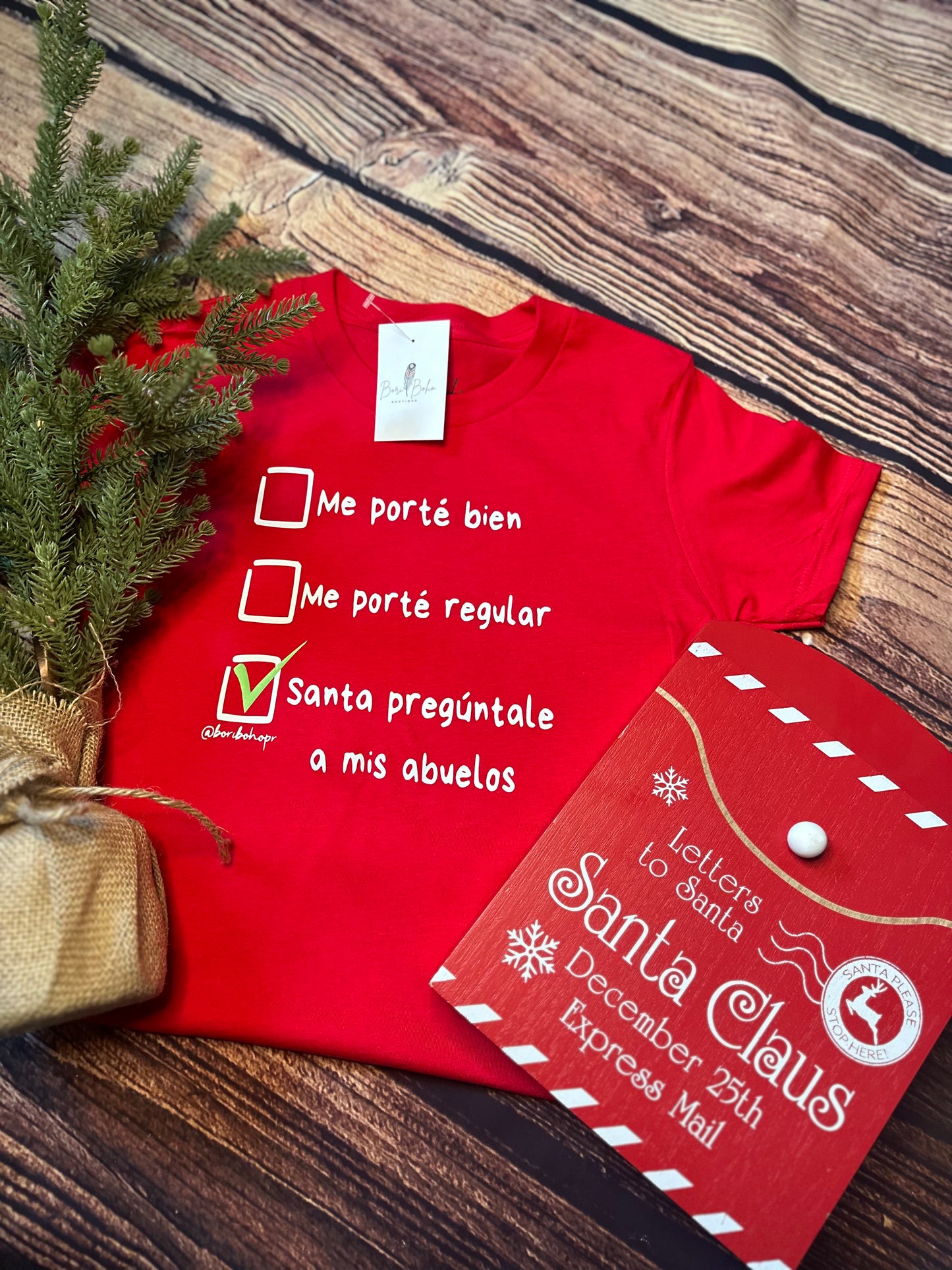 Personalized List for Santa Shirt (child)