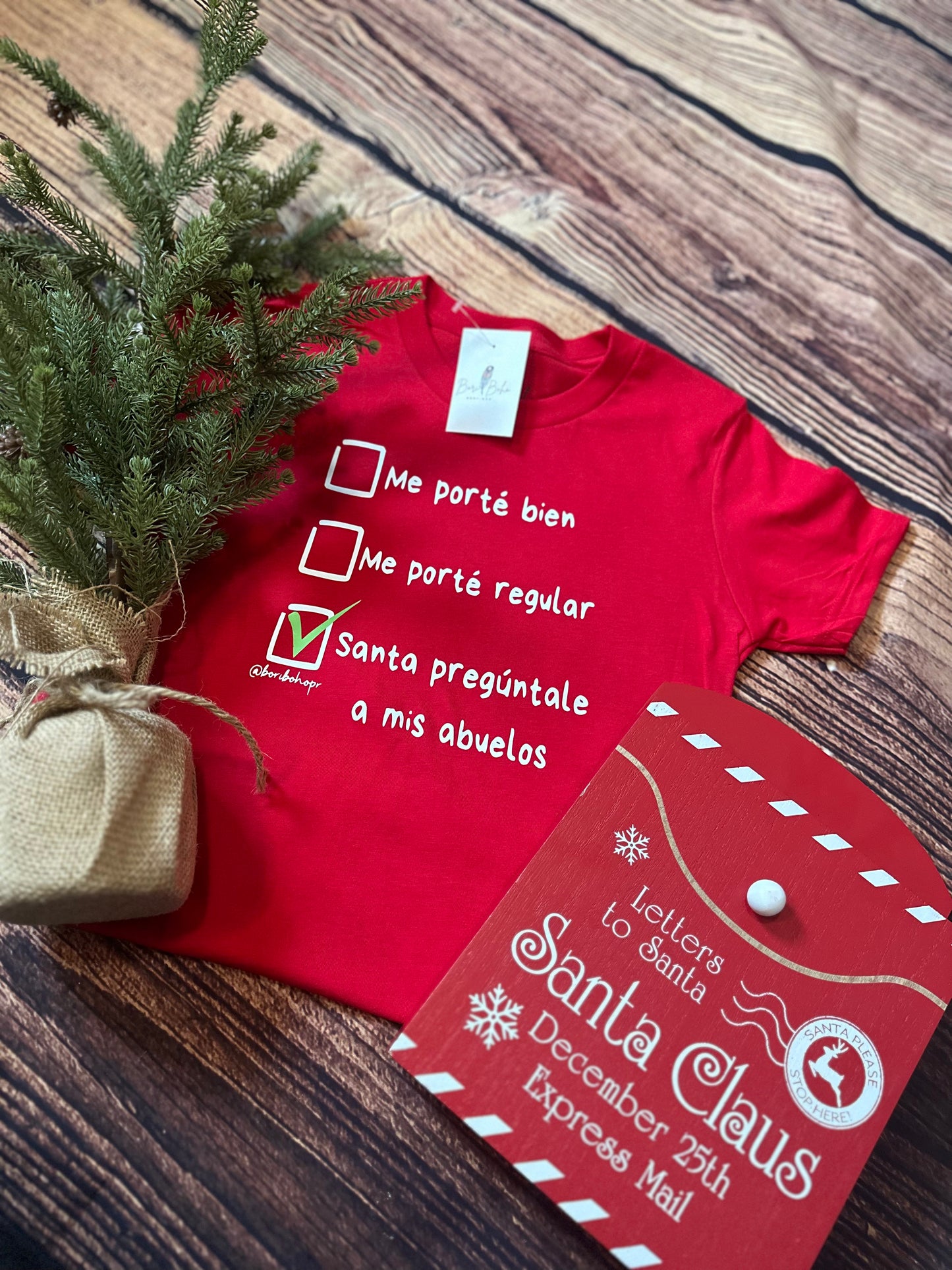 Personalized List for Santa Shirt (child)