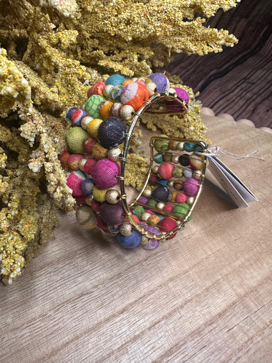 Statement Kantha Cuff