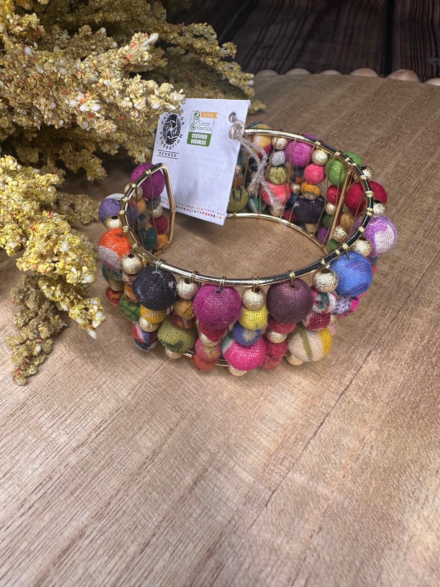 Statement Kantha Cuff