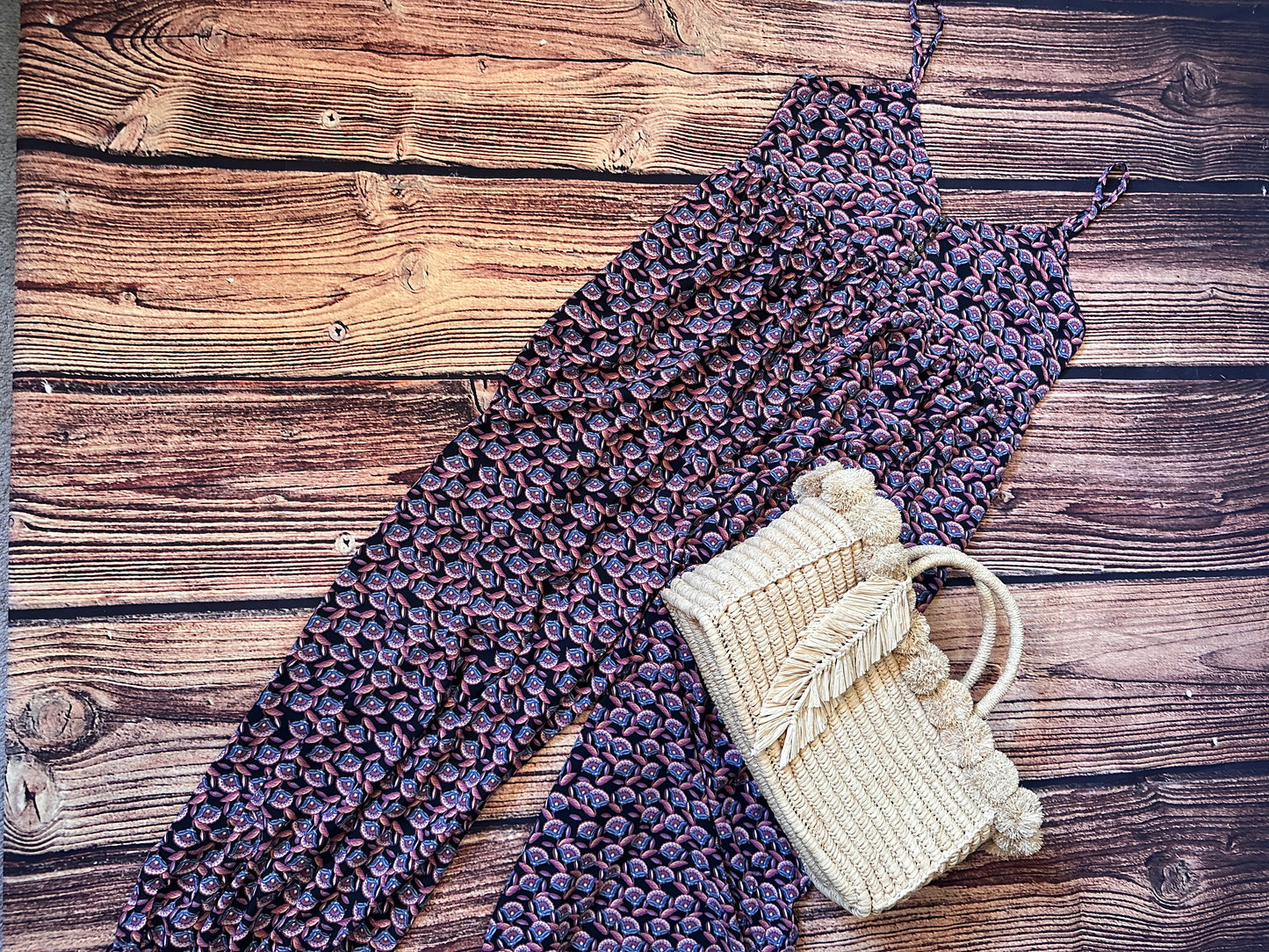 Mauve Paisley Jumpsuit