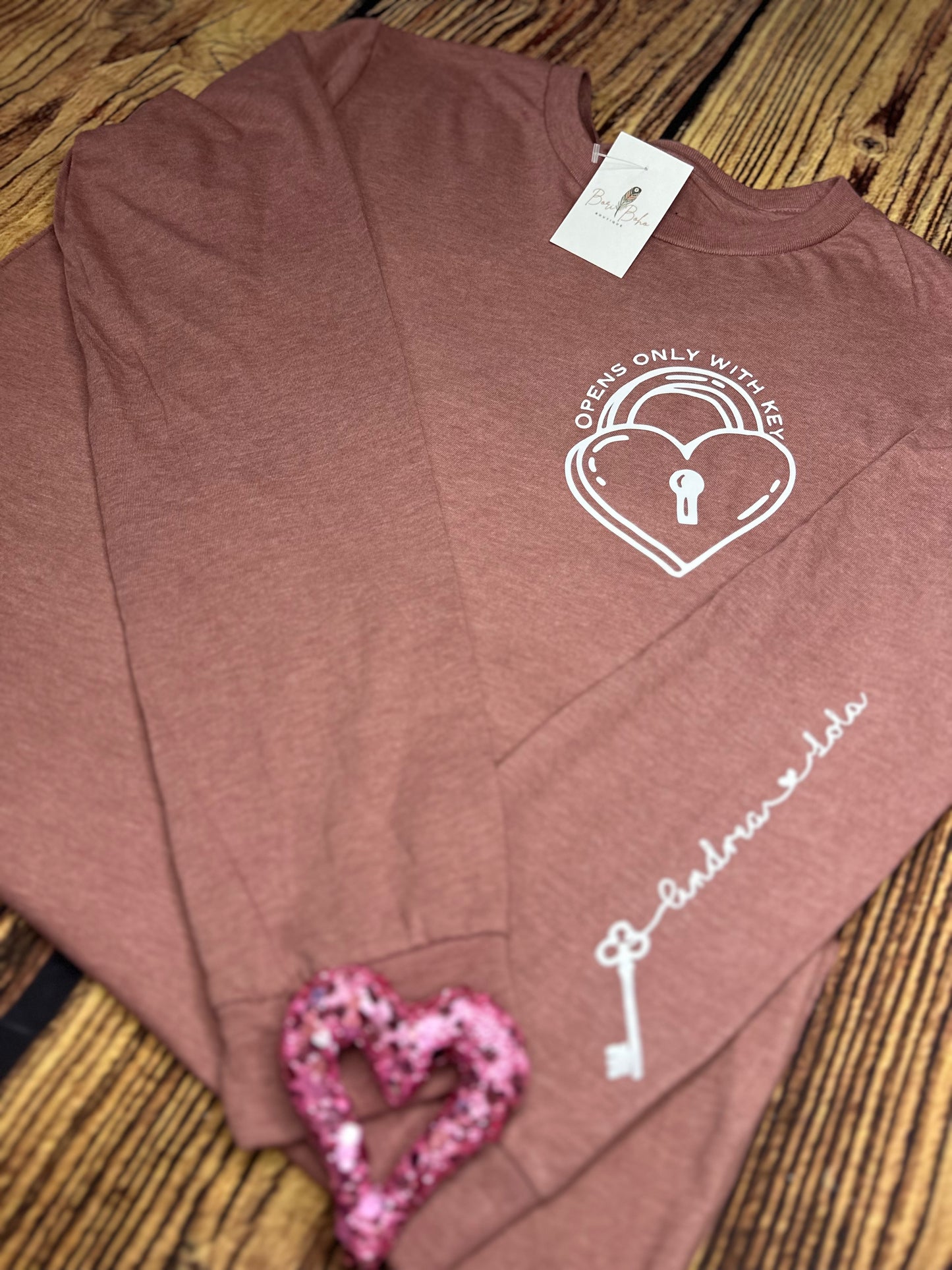 Personalized Key To My Heart Shirt