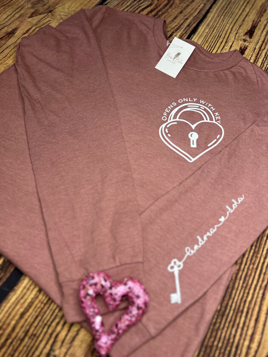 Personalized Key To My Heart Shirt