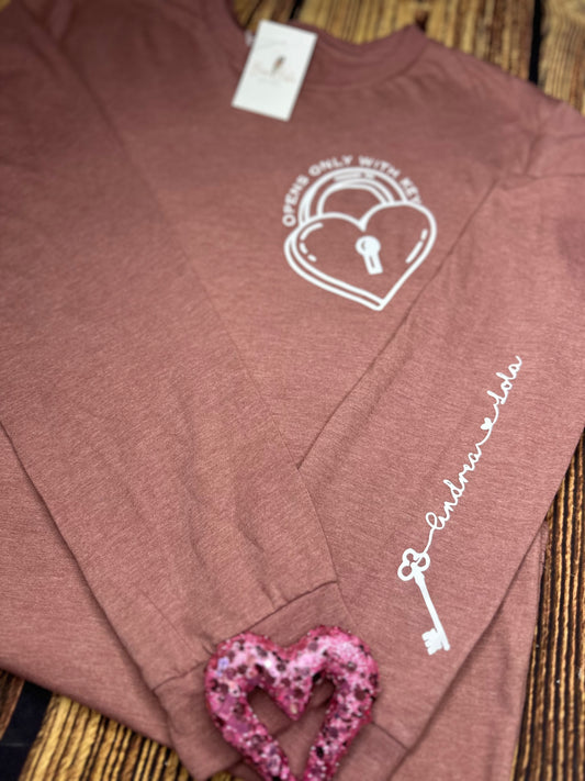 Personalized Key To My Heart Shirt