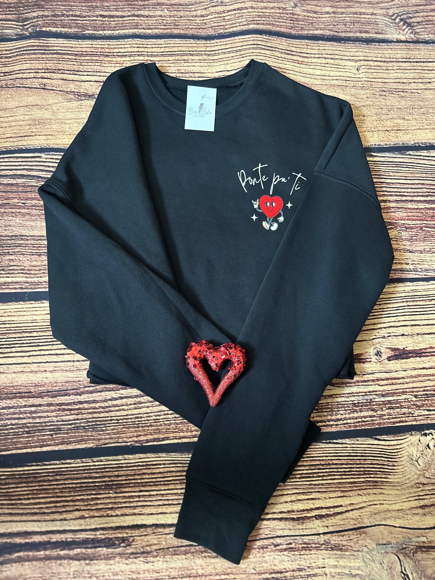 Ponte Pa' Ti  Cropped Fleece Sweatshirt