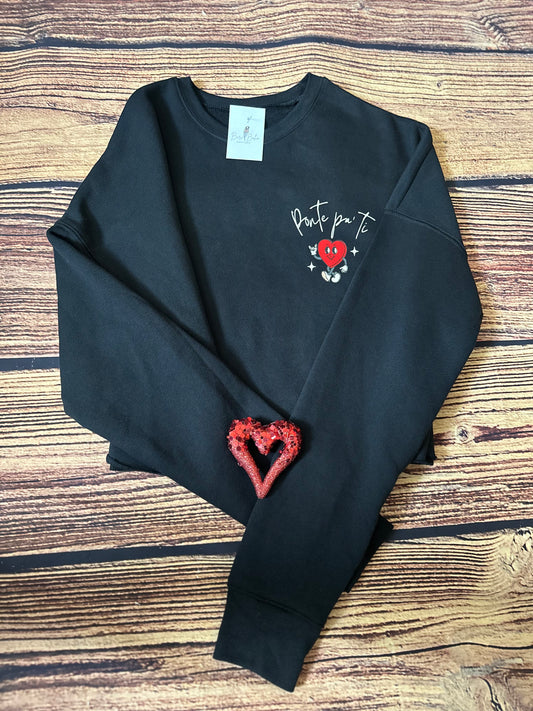 Ponte Pa' Ti  Cropped Fleece Sweatshirt