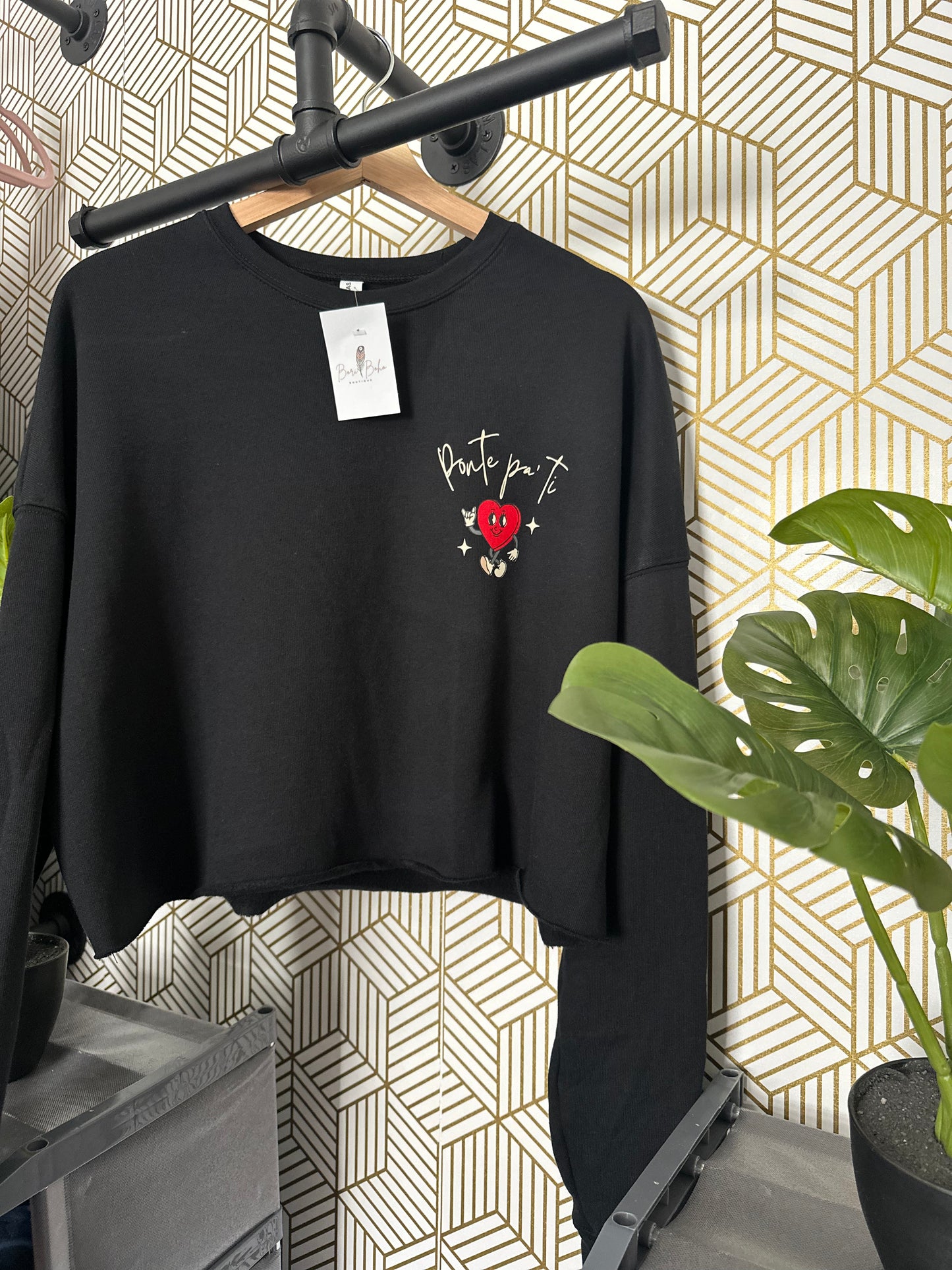 Ponte Pa' Ti  Cropped Fleece Sweatshirt