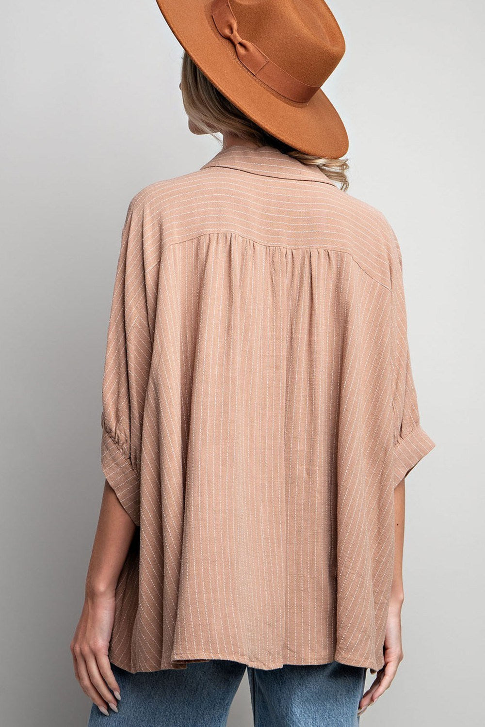 Camel Luxe Oversized Shirt