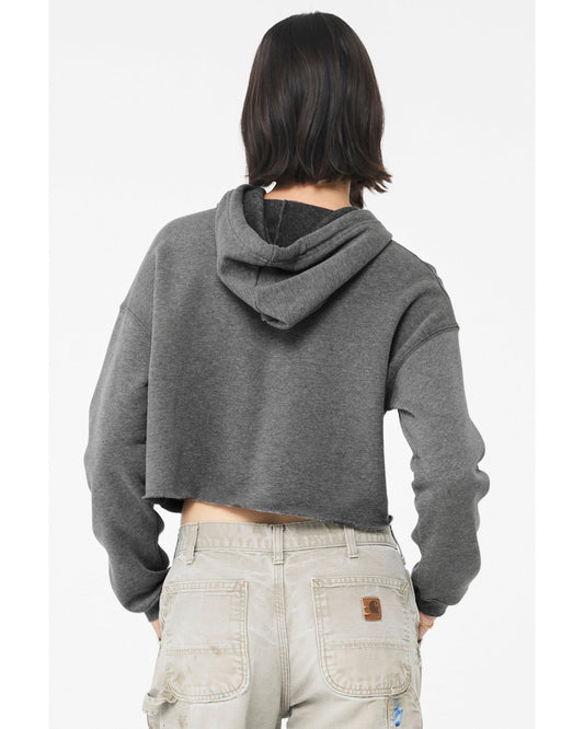 Ladies Cropped Fleece Hoodie