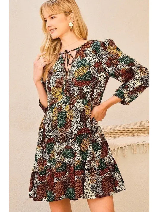 Romantic Fall Baby Doll Dress