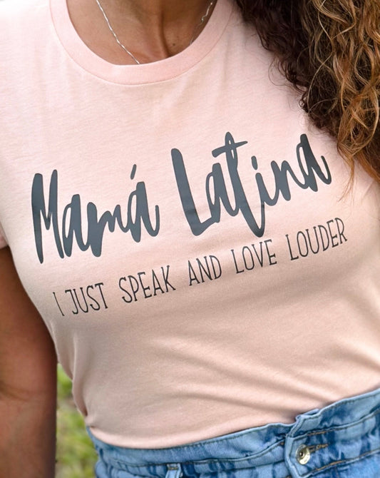 Mamá Latina T-Shirt | peach