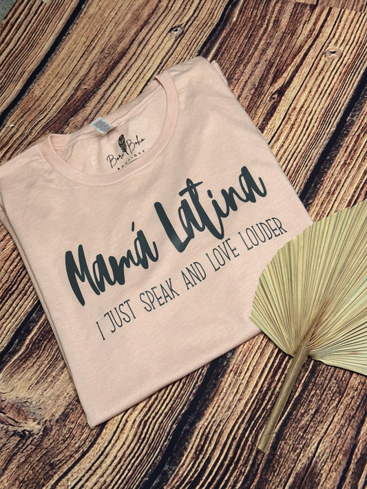 Mamá Latina T-Shirt | peach
